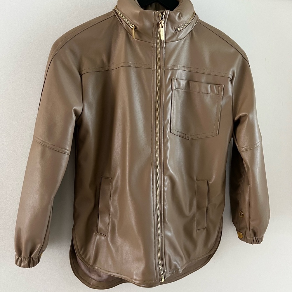 Girls faux leather jacket